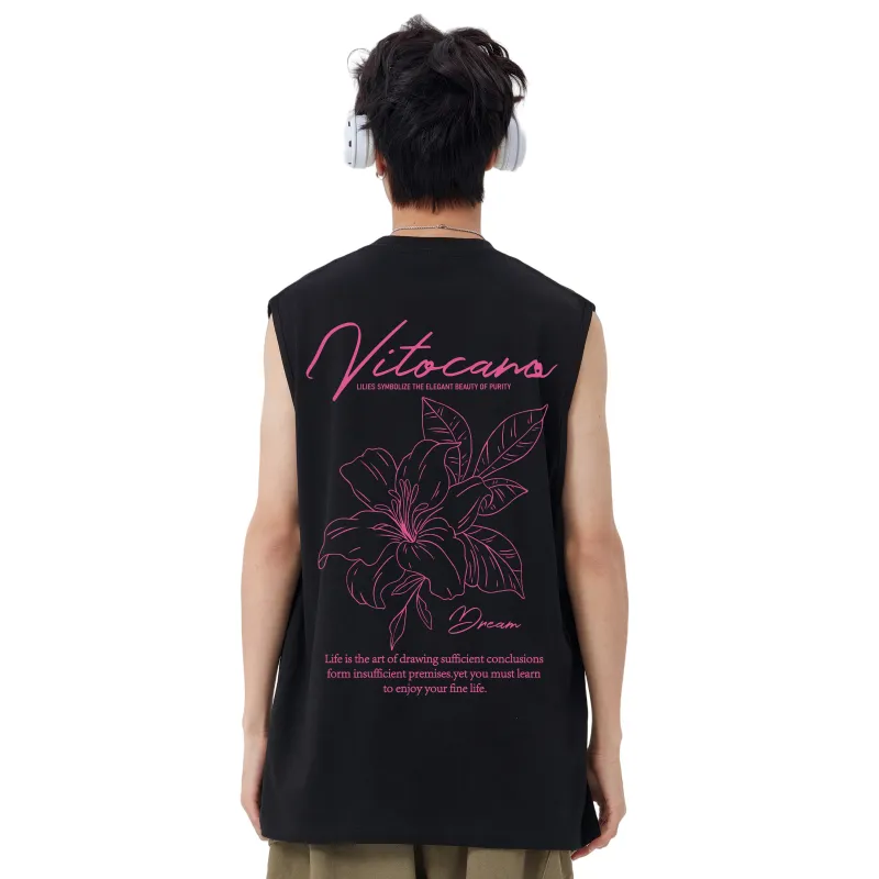 Vitocano Tank Tops Unisex White-5