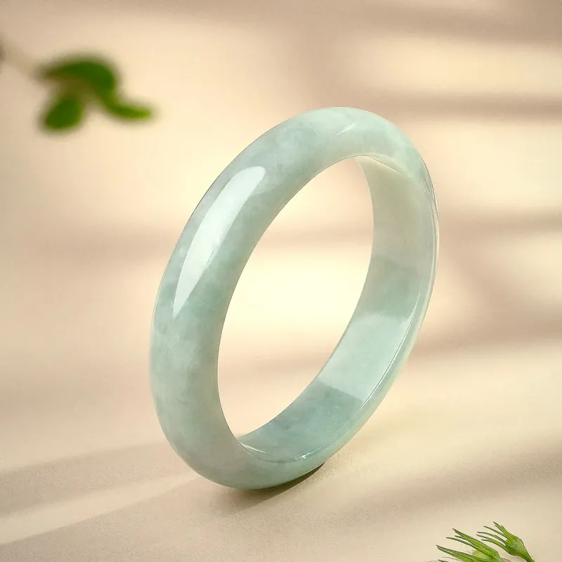 LANMUYINNUO Bean Type Jadeite Bangles Women's-2