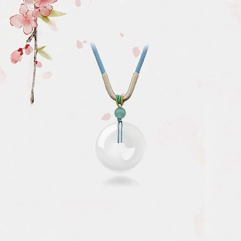 LANMUYINNUO Chalcedony Necklaces Unisex-4