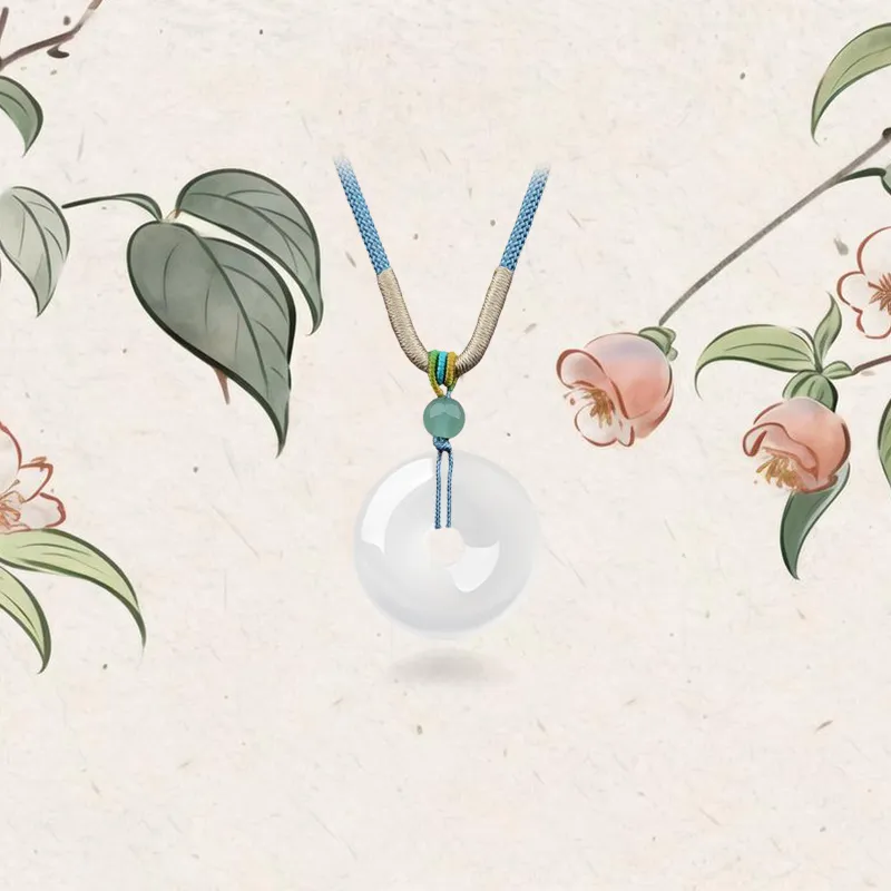 LANMUYINNUO Chalcedony Necklaces Unisex-1