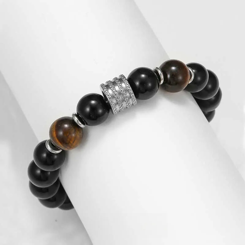 LANMUYINNUO Obsidian Bracelets Unisex-2