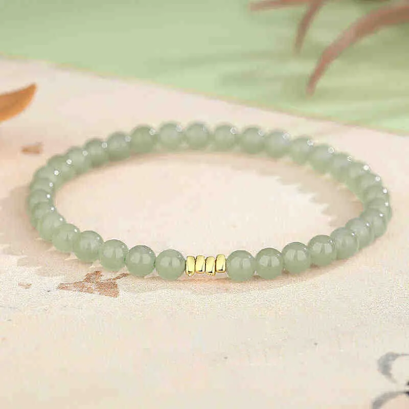 LANMUYINNUO Hetian Jade Bracelets Pale Greenish White Jade Women's-2