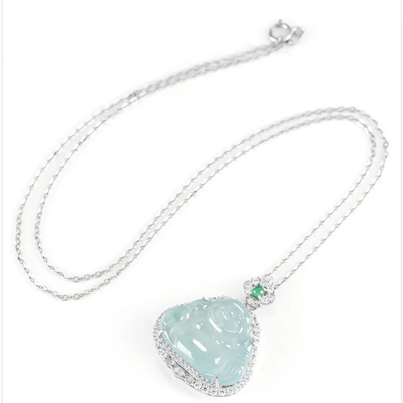 LANMUYINNUO Glutinous Jade Jadeite Necklaces Women's-2