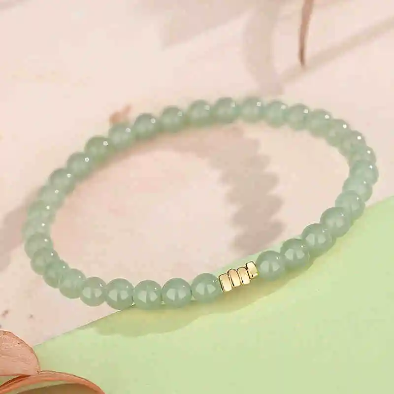 LANMUYINNUO Hetian Jade Bracelets Pale Greenish White Jade Women's-1