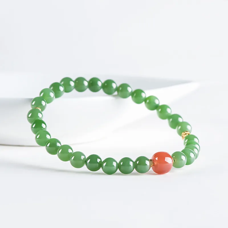 LANMUYINNUO Hetian Jade Bracelets Jasper Women's-3