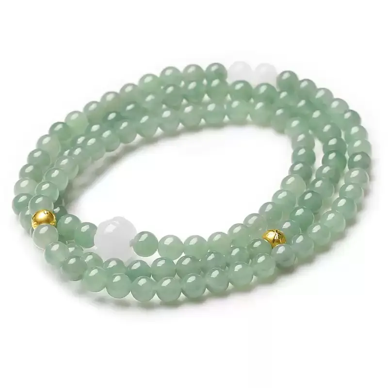LANMUYINNUO Hetian Jade Bracelets Pale Greenish White Jade Unisex-1