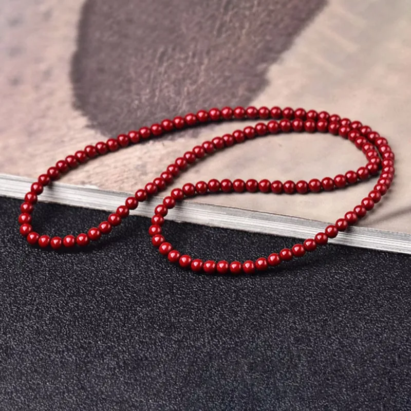 LANMUYINNUO Reconstructed Cinnabar Bracelets Women's-2