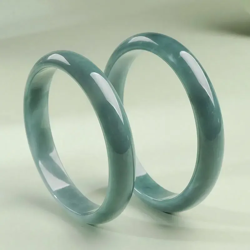 LANMUYINNUO Bean Type Jadeite Bangles Women's-3