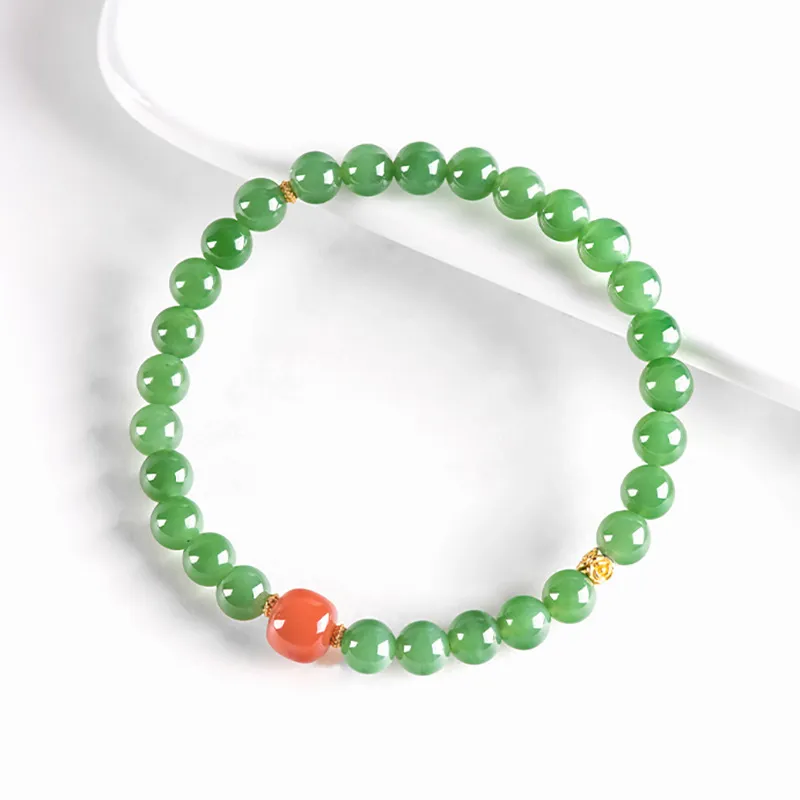 LANMUYINNUO Hetian Jade Bracelets Jasper Women's-1