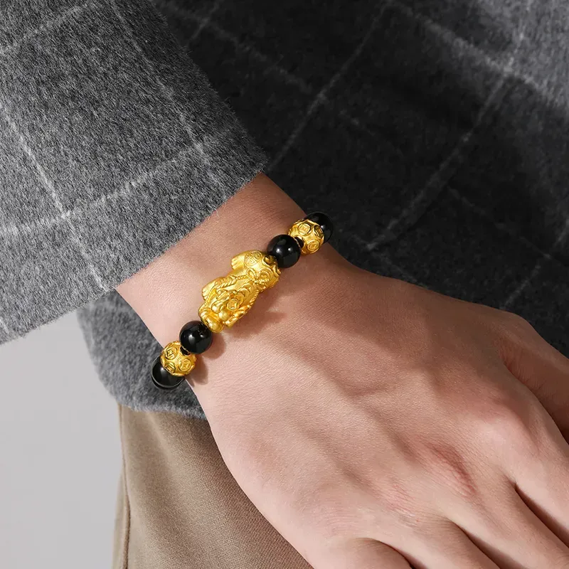 LANMUYINNUO Obsidian Bracelets Unisex-3