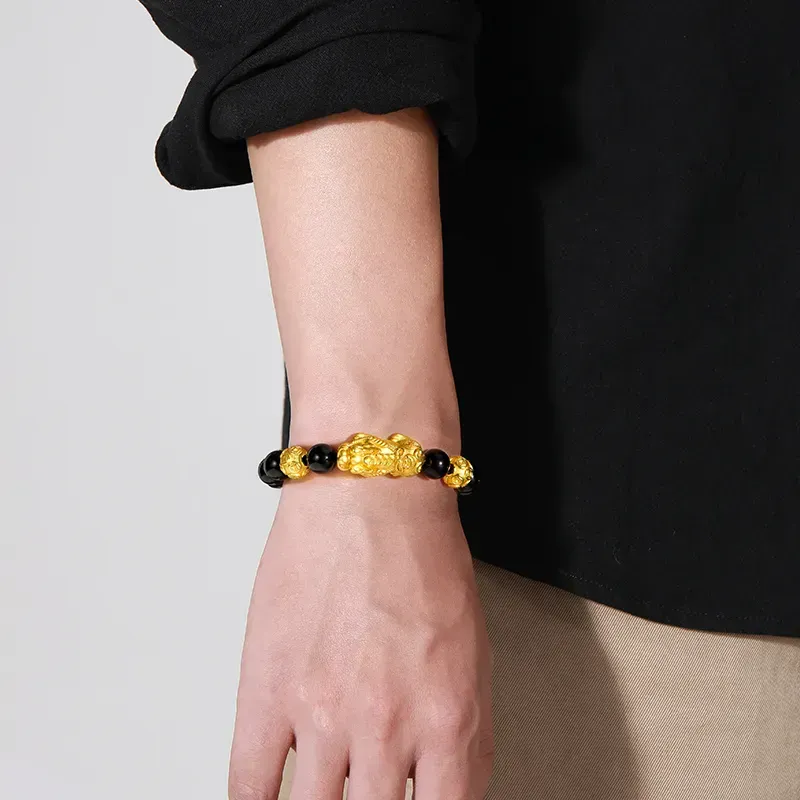 LANMUYINNUO Obsidian Bracelets Unisex-1