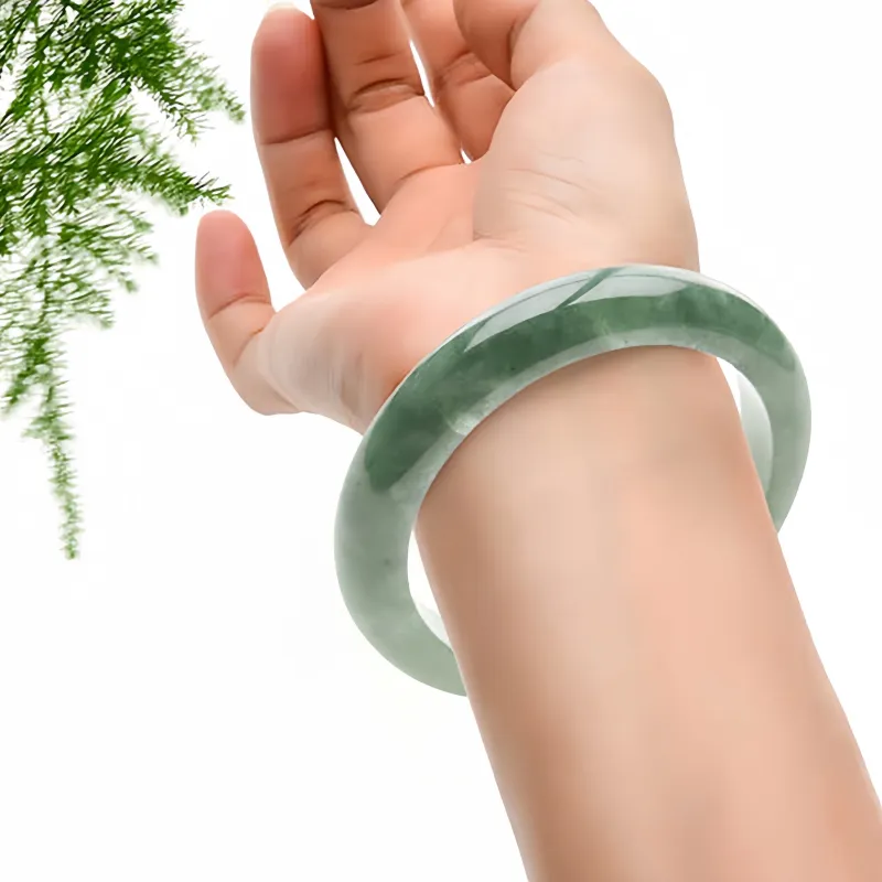 LANMUYINNUO Glutinous Jade Bangles Women's-4