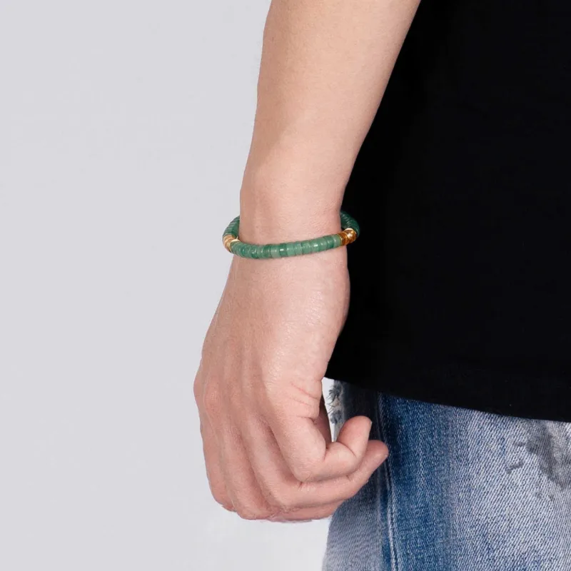 LANMUYINNUO Natural African Emerald Bracelets Unisex-2