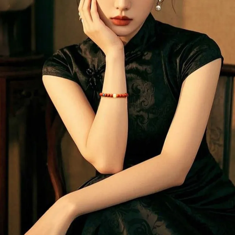 LANMUYINNUO Southern Red Agate Bracelets Unisex-4