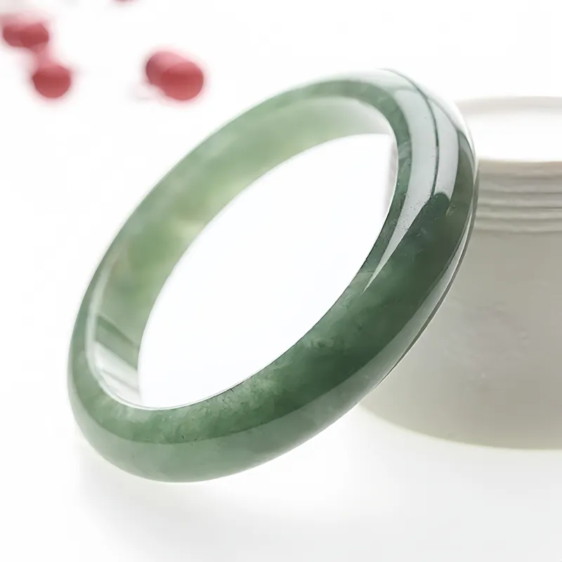 LANMUYINNUO Glutinous Jade Bangles Women's-1