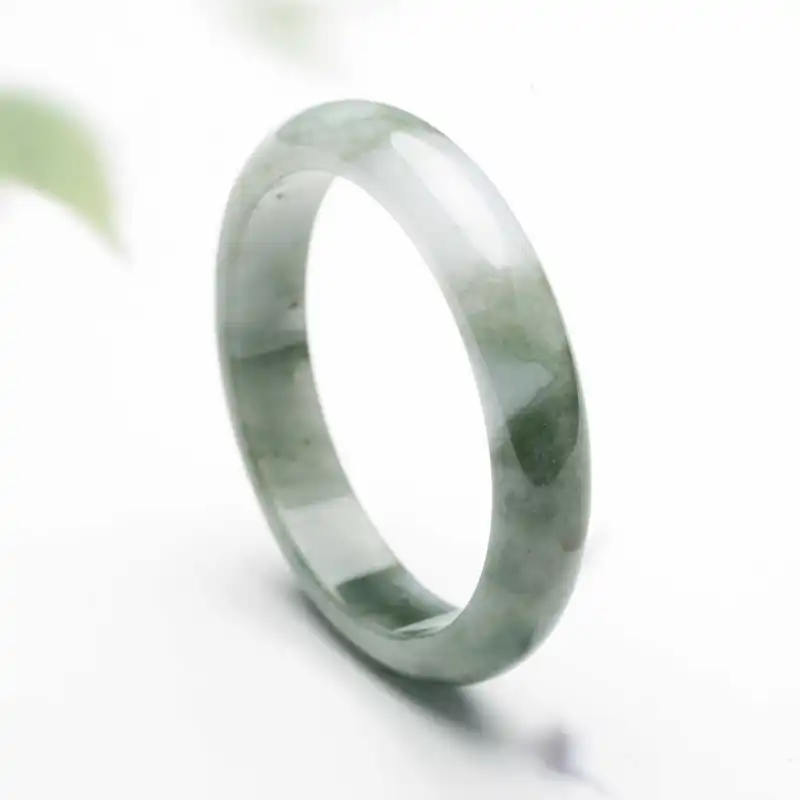 LANMUYINNUO Bean Type Jadeite Bangles Women's-1
