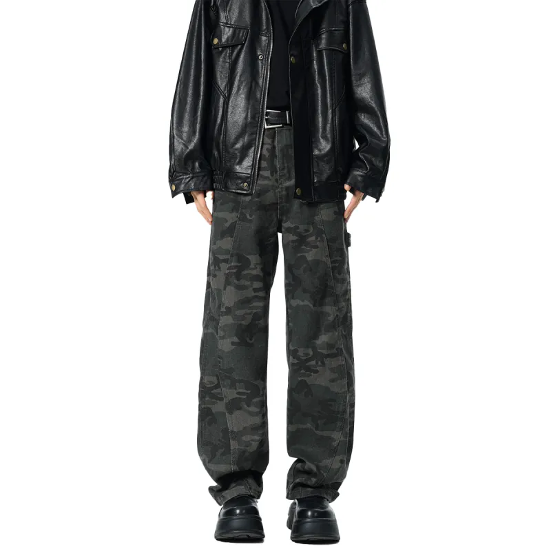 QOTRIOCK Casual Pants Men's Camouflage-2