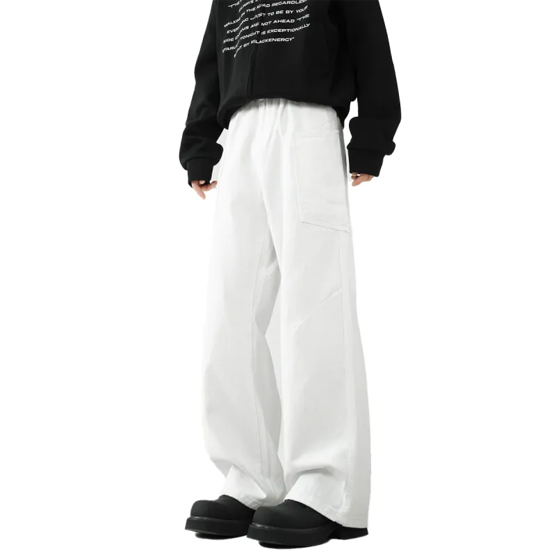 QOTRIOCK Jeans Men White-3