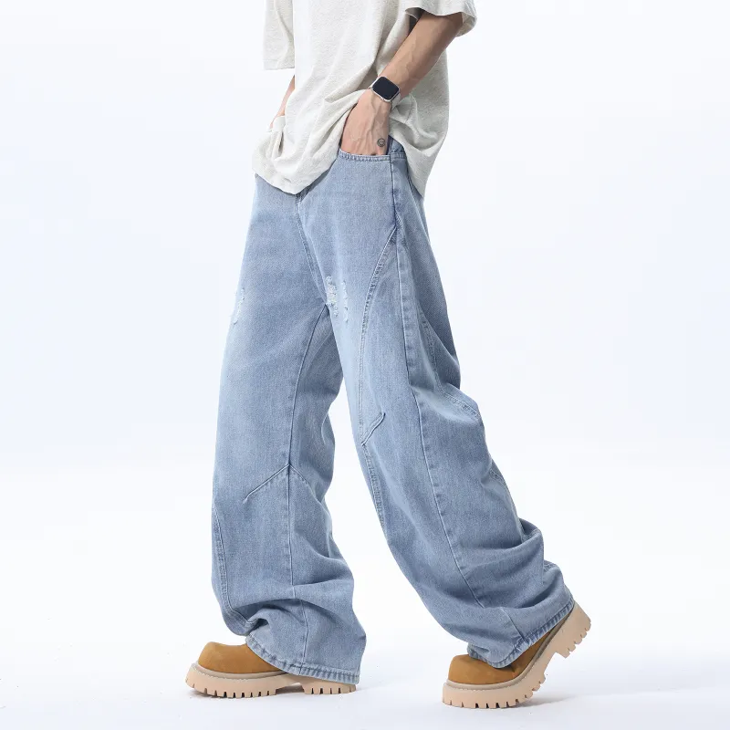 QOTRIOCK Jeans Unisex-4