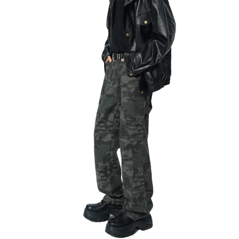 QOTRIOCK Casual Pants Men's Camouflage-3