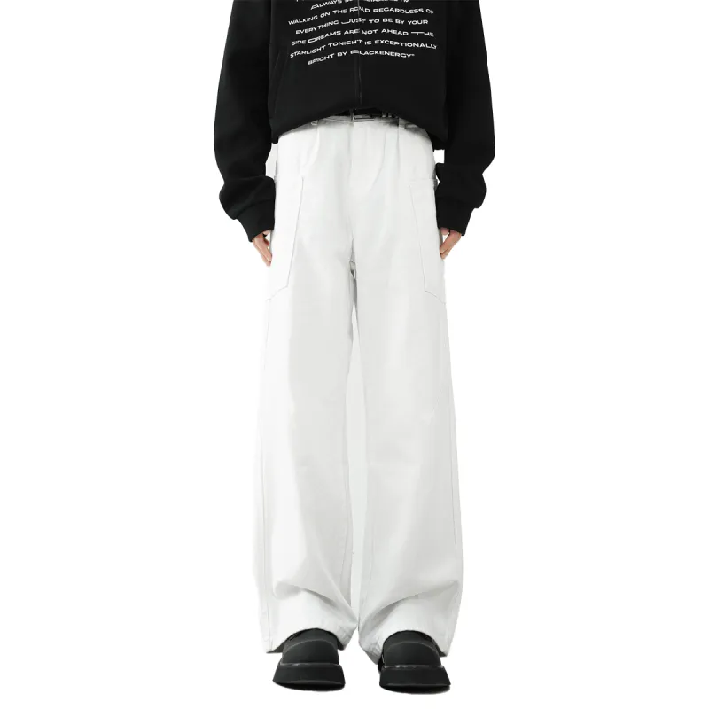 QOTRIOCK Jeans Men White-4