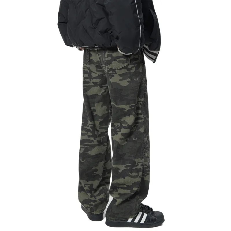 QOTRIOCK Jeans Unisex Camouflage-1
