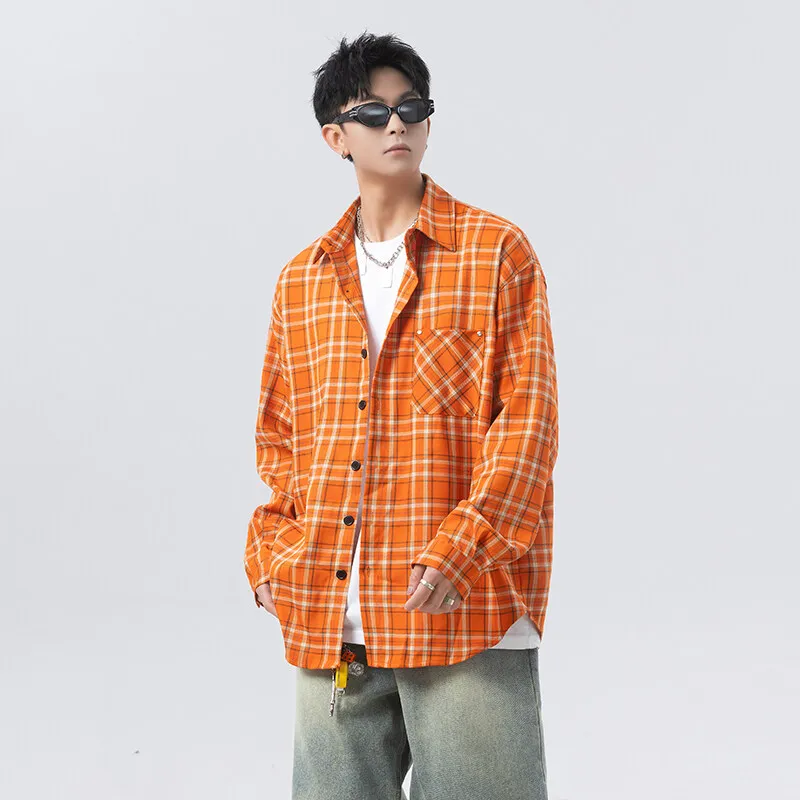 QOTRIOCK Shirts Unisex Orange-2