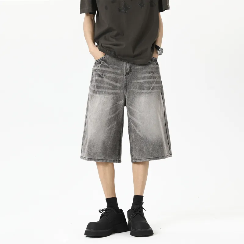 QOTRIOCK Denim Shorts Unisex-6