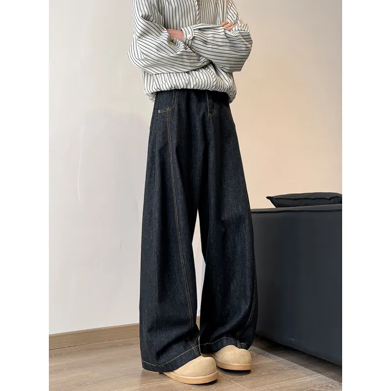 QOTRIOCK Jeans Men Black-1