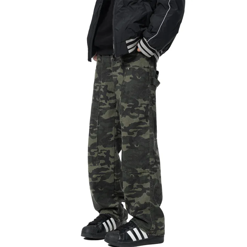 QOTRIOCK Jeans Unisex Camouflage-4
