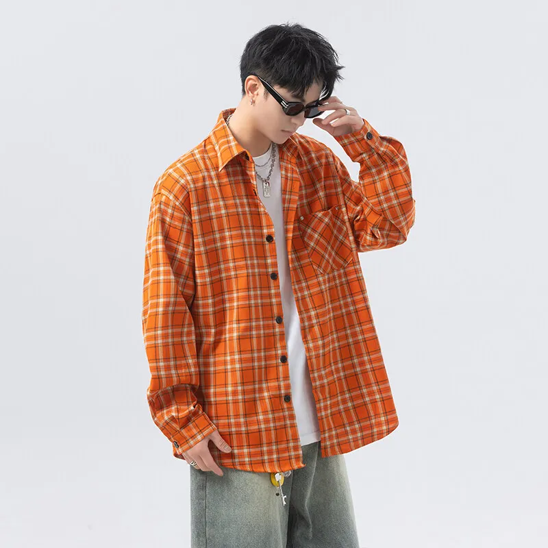 QOTRIOCK Shirts Unisex Orange-3