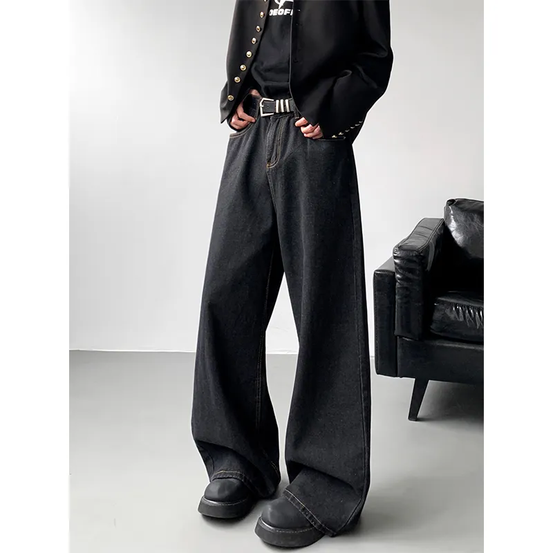 QOTRIOCK Jeans Men Black-3
