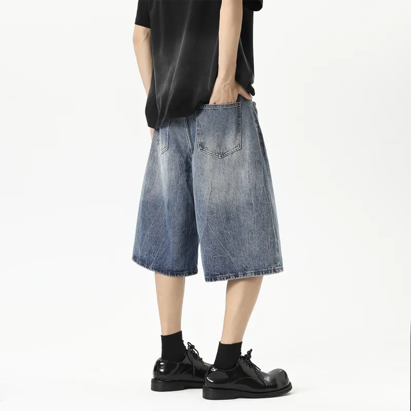 QOTRIOCK Denim Shorts Unisex-3