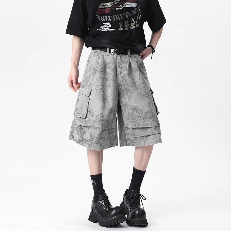 QOTRIOCK Denim Shorts Unisex-7