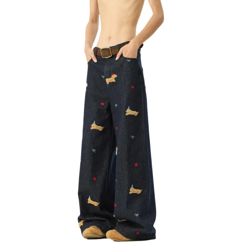 QOTRIOCK Jeans Unisex-2