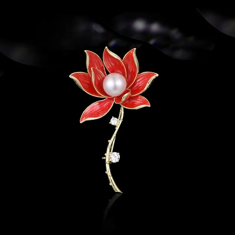 Lan Ying Artificial Crystal Brooches Unisex-3
