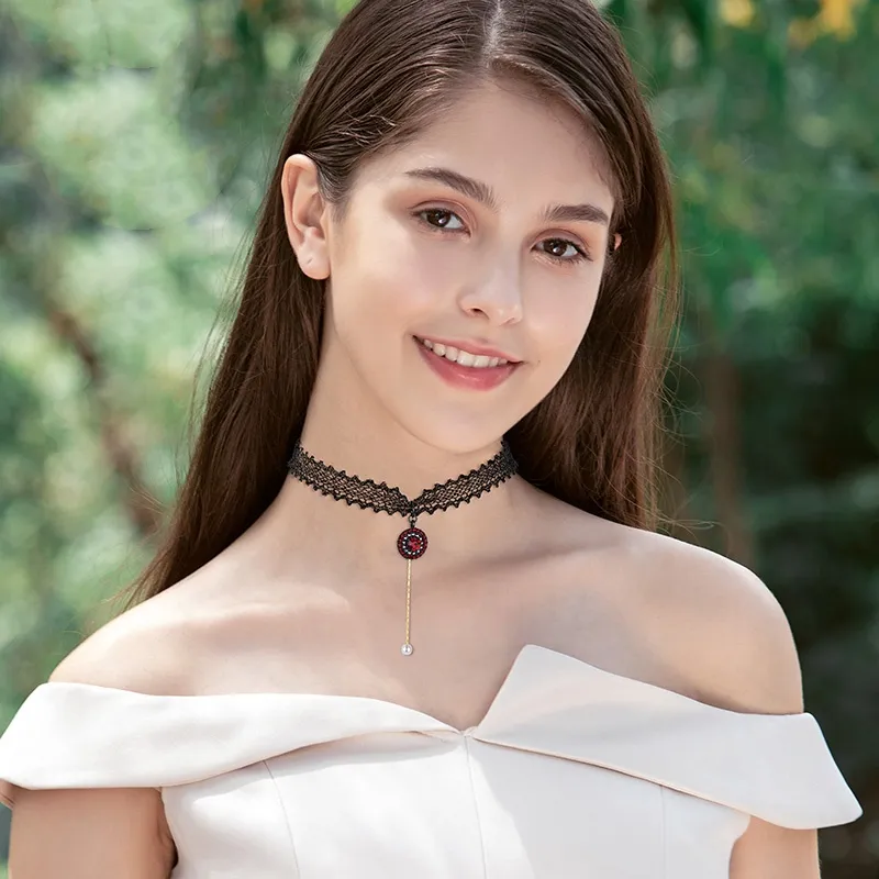Lan Ying Artificial Crystal Necklaces Women's-1