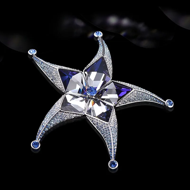 Lan Ying Crystal Brooches Unisex-6