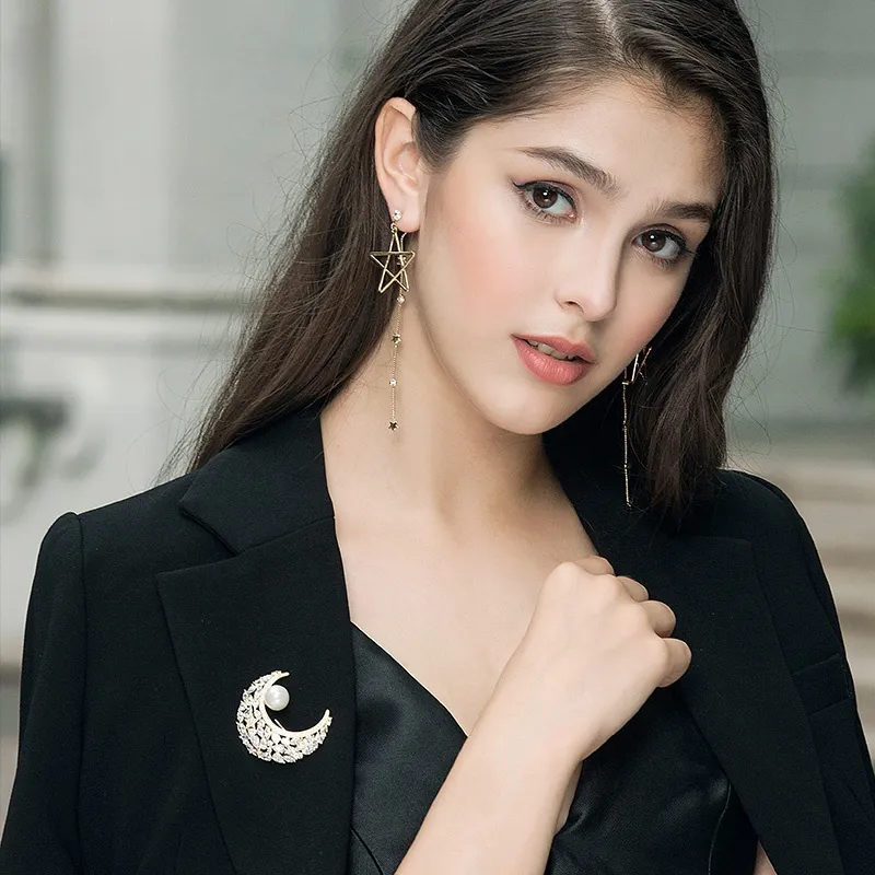Lan Ying Artificial Crystal Brooches Women's-1