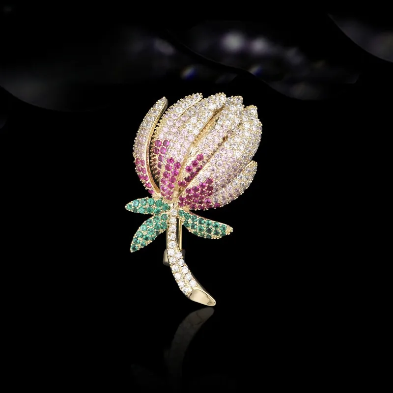 Lan Ying Austrian Crystal Brooches Women's-2