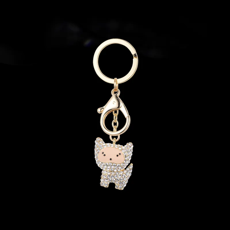 Lan Ying Artificial Crystal Original Design Keychain Unisex-1