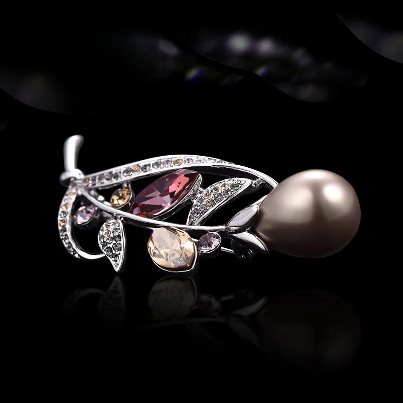 Lan Ying Austrian Crystal Brooches Women's-7