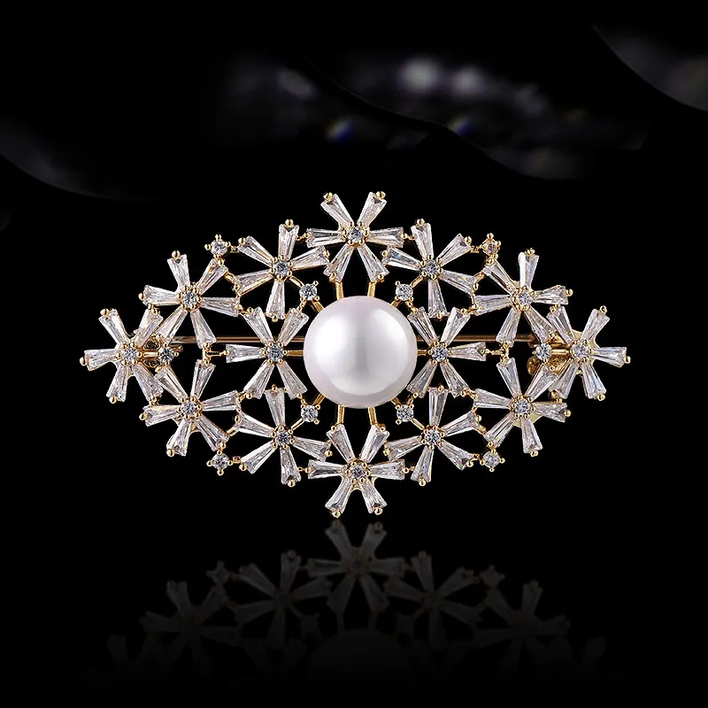 Lan Ying Artificial Crystal Brooches Women's-3