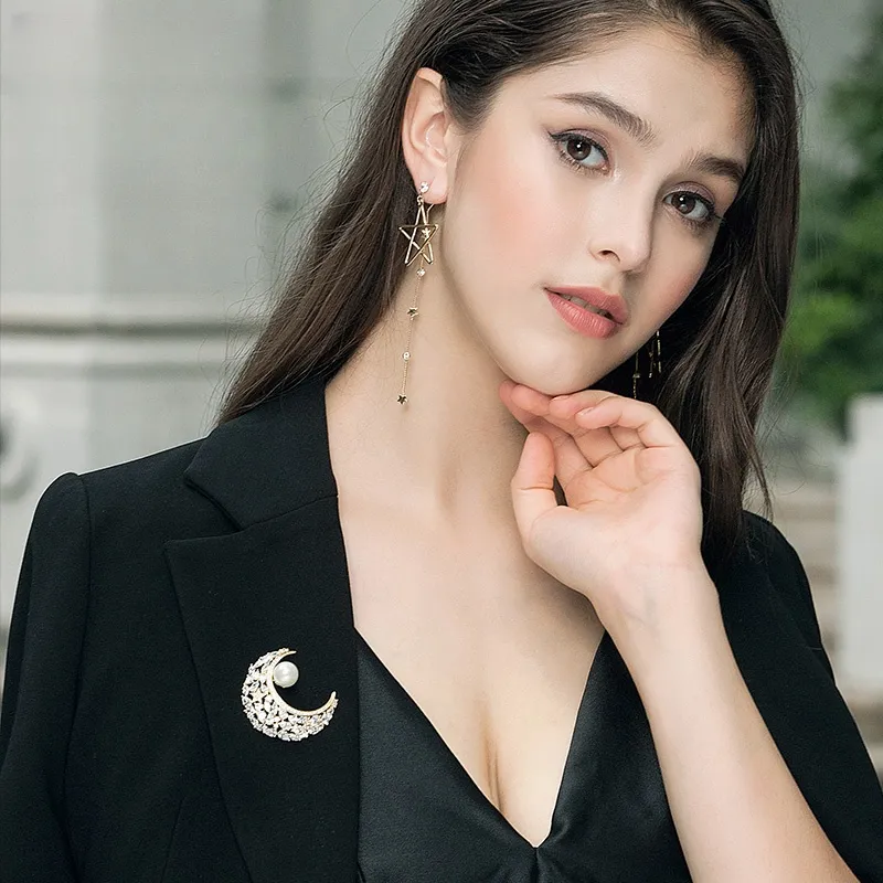 Lan Ying Artificial Crystal Brooches Women's-3