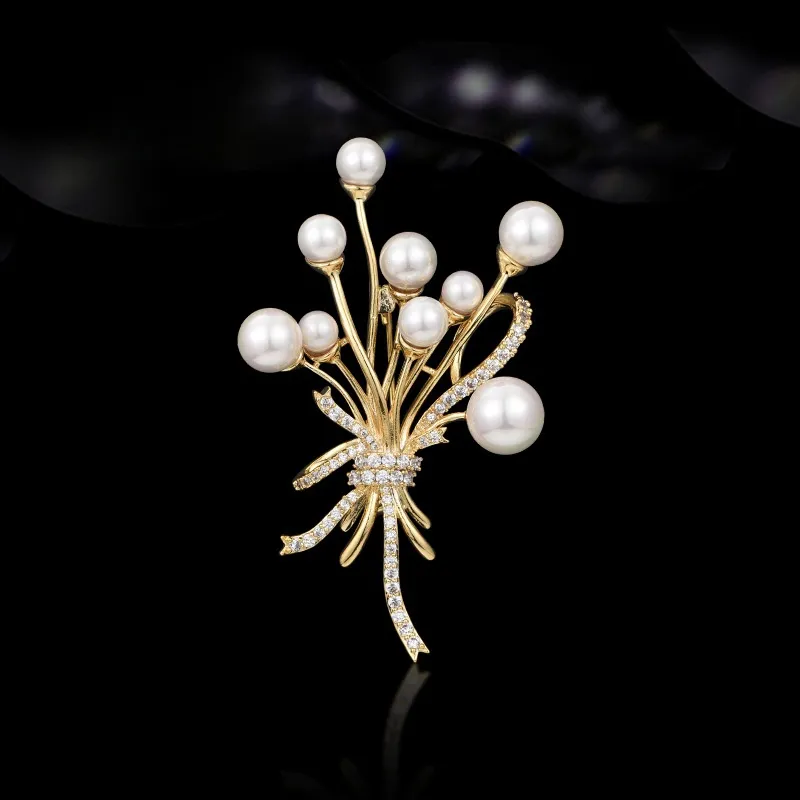 Lan Ying Artificial Crystal Brooches Unisex-1
