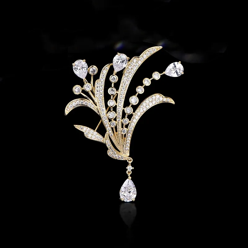 Lan Ying Crystal Brooches Women's-1
