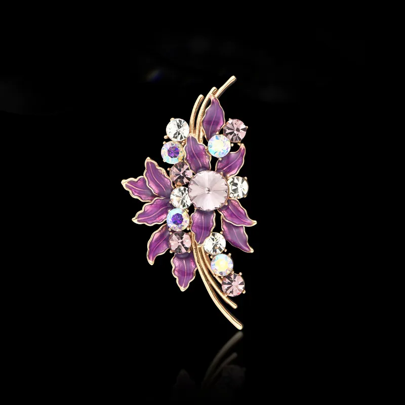 Lan Ying Austrian Crystal Brooches Women's-7