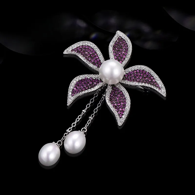 Lan Ying Austrian Crystal Brooches Women's-3