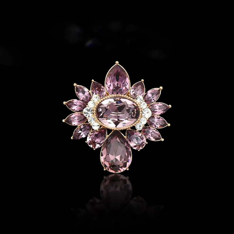 Lan Ying Crystal Alloy Brooches Women's-6