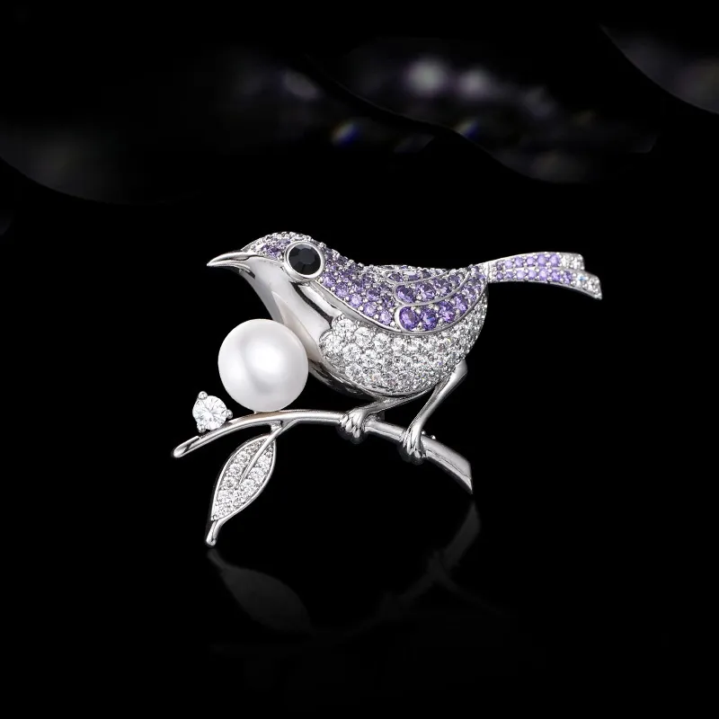 Lan Ying Austrian Crystal Brooches Unisex-3